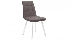 Стул «Рони»  Белый муар, Микровелюр BRENDY Latte в Нягани - nyagan.mebel-tymen.ru | фото