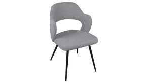 Стул «Сиэтл» Черный муар, Велюр DREAM Grey (серый) в Нягани - nyagan.mebel-tymen.ru | фото