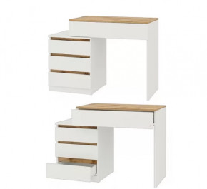 Трельяж Дубай Секция-2 Белый жемчуг/Дуб Вотан в Нягани - nyagan.mebel-tymen.ru | фото