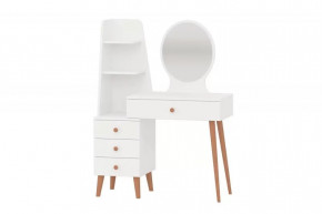 Трюмо 4-25917 (ш950*г439*в1292мм), ЛДСП Белый в Нягани - nyagan.mebel-tymen.ru | фото