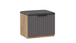 Тумба для обуви «Хилтон» Исп.2.1 Дуб Крафт золотой, Графит матовый в Нягани - nyagan.mebel-tymen.ru | фото