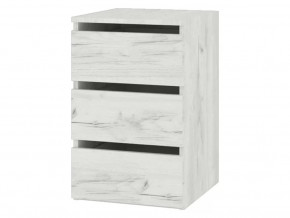 Тумба Кент-1 Секция-4 Дуб Крафт Белый в Нягани - nyagan.mebel-tymen.ru | фото