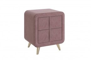 Тумба прикроватная Софи 2 пудра (велюр) в Нягани - nyagan.mebel-tymen.ru | фото