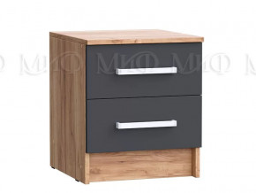 Тумба с 2мя ящиками 2 шт Мартина ЛДСП Графит, Дуб крафт в Нягани - nyagan.mebel-tymen.ru | фото