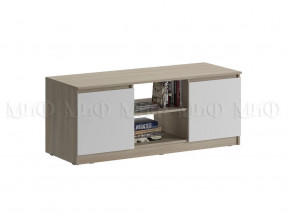 Тумба ТВ Челси Белый глянец, дуб сонома в Нягани - nyagan.mebel-tymen.ru | фото