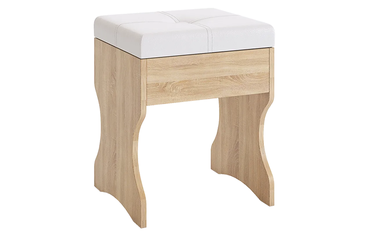 Пуф Виктория-1 дуб сонома в Нягани - nyagan.mebel-tymen.ru | фото