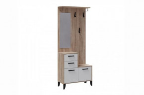 ВИТРА Центральная секция (ш800*г340*в2000мм), ЛДСП Дуб сонома/ ЛДСП Белый в Нягани - nyagan.mebel-tymen.ru | фото