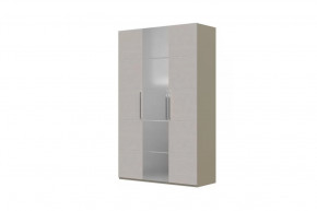 Вива Шкаф распашной ШР-3 1 зеркало Латте/Текстиль в Нягани - nyagan.mebel-tymen.ru | фото