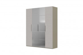 Вива Шкаф распашной ШР-4 2 зеркала Латте/Текстиль в Нягани - nyagan.mebel-tymen.ru | фото