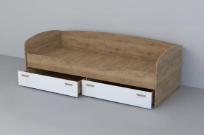 ЭГО Кровать (арт.016) Дуб крафт/Белый глянец Диал в Нягани - nyagan.mebel-tymen.ru | фото